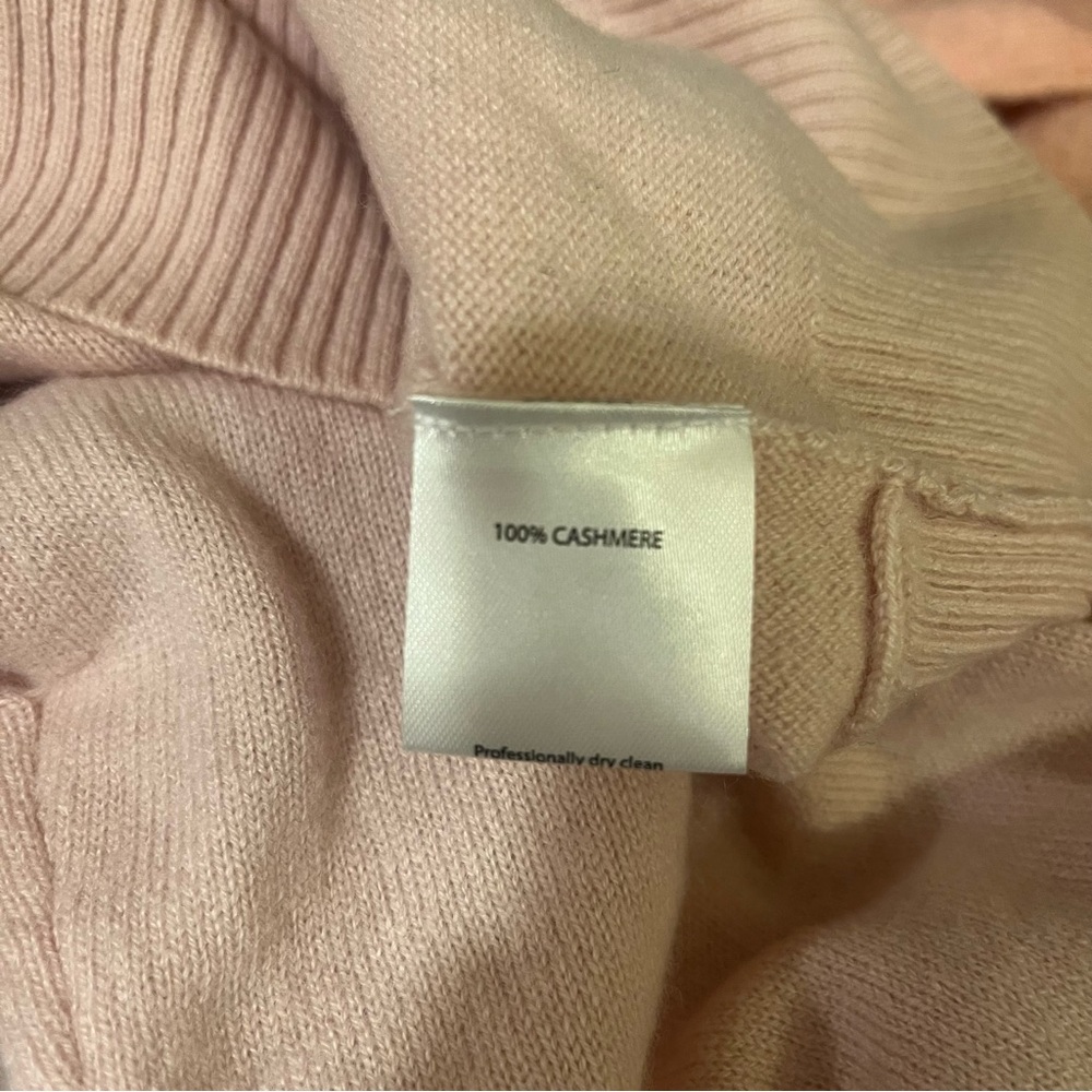 NWT SOH Cashmere Draped Back Halter Sweater S Blush Pink - Picture 9 of 11